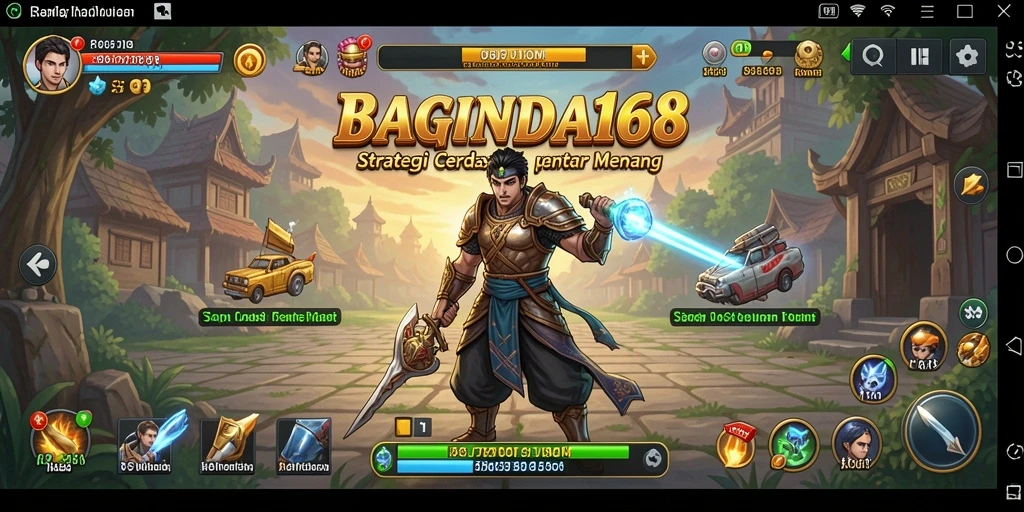 Tangkapan layar utama dari BAGINDA168 menunjukkan aksi strategis yang mendebarkan.