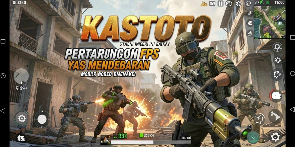 Tangkapan layar dari gameplay KASTOTO dengan aksi pertempuran yang luar biasa.