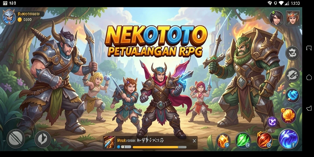 Tampilan gameplay NEKOTOTO yang menarik dan seru.