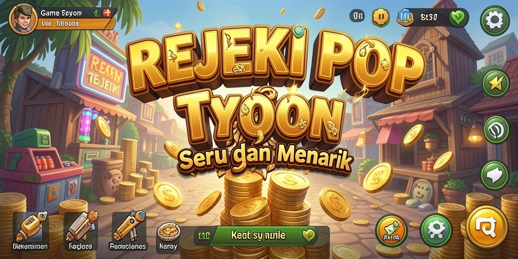 Tampilan gameplay seru di dunia Tycoon REJEKIPOP.