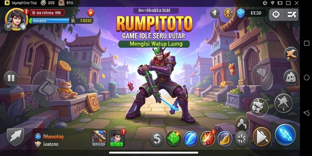 Tampilan gameplay RUMPITOTO yang mengasyikkan dan penuh warna.