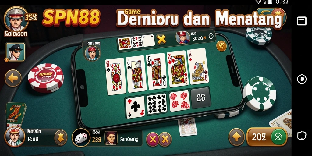 Screenshot SPN88 menampilkan gameplay seru permainan Domino.