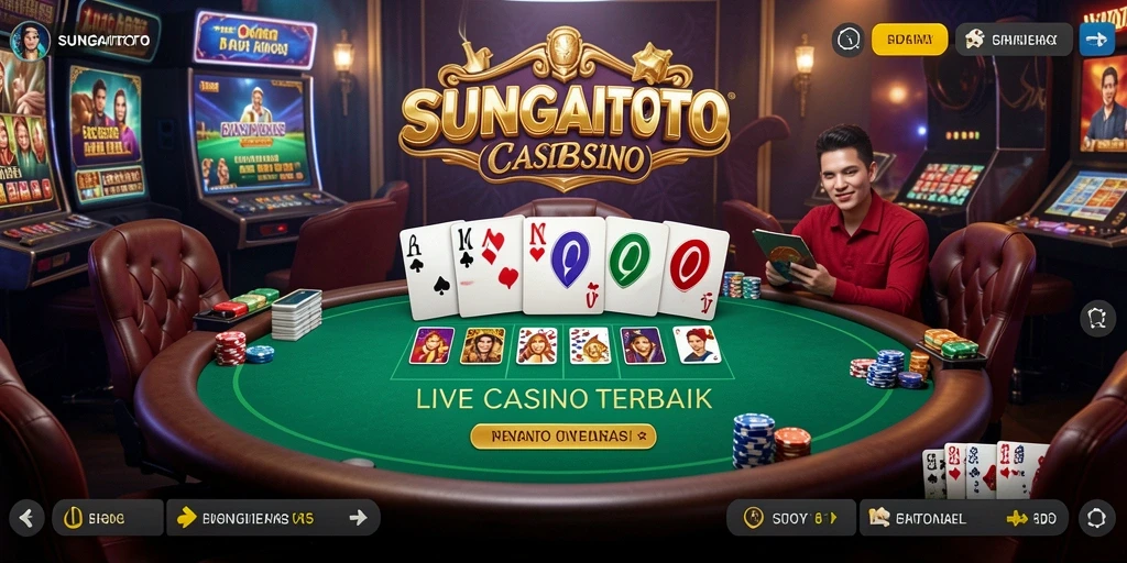 Tampilan gameplay SUNGAITOTO yang mendebarkan dan interaktif di Live Casino.