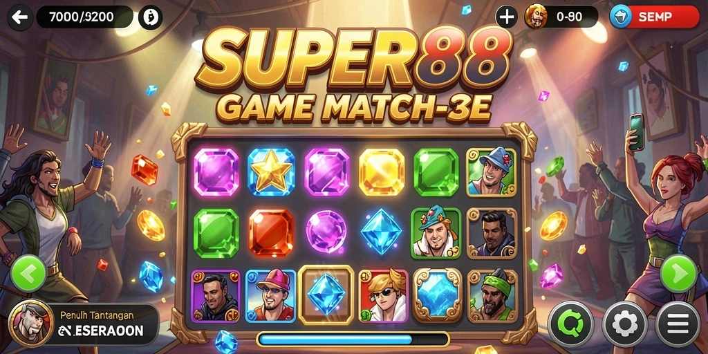 Tangkapan layar menampilkan gameplay seru SUPER88 dengan grafis menarik.