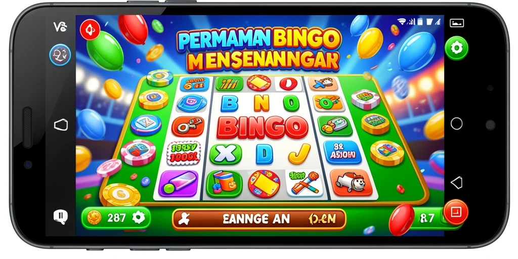 Tampilan gameplay seru V87 yang menyajikan keseruan Bingo.